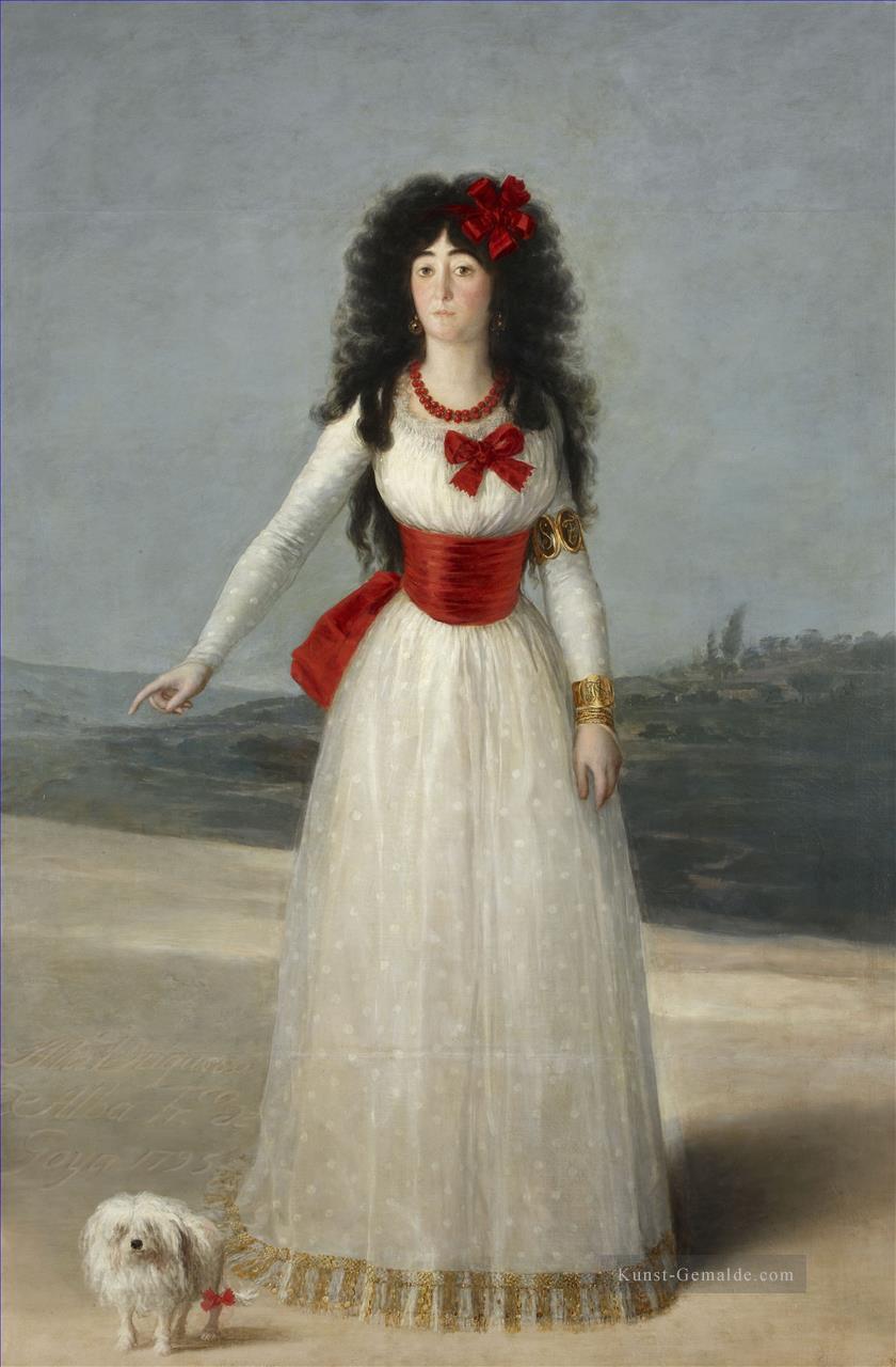 die Herzogin von Alba Porträt Francisco Goya Ölgemälde